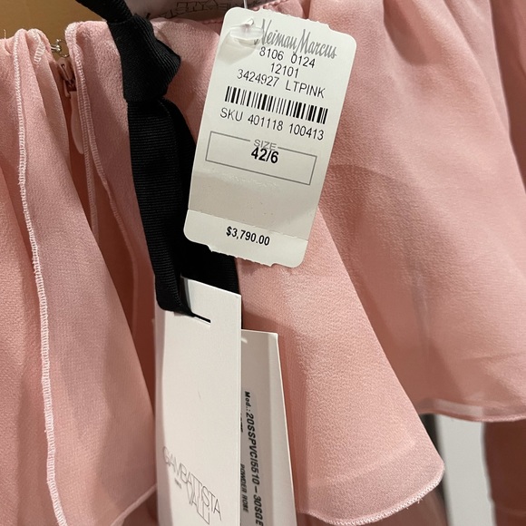 Giambattista Valli Frilled Silk Off-the-Shoulder Dress - Picture 10 of 16